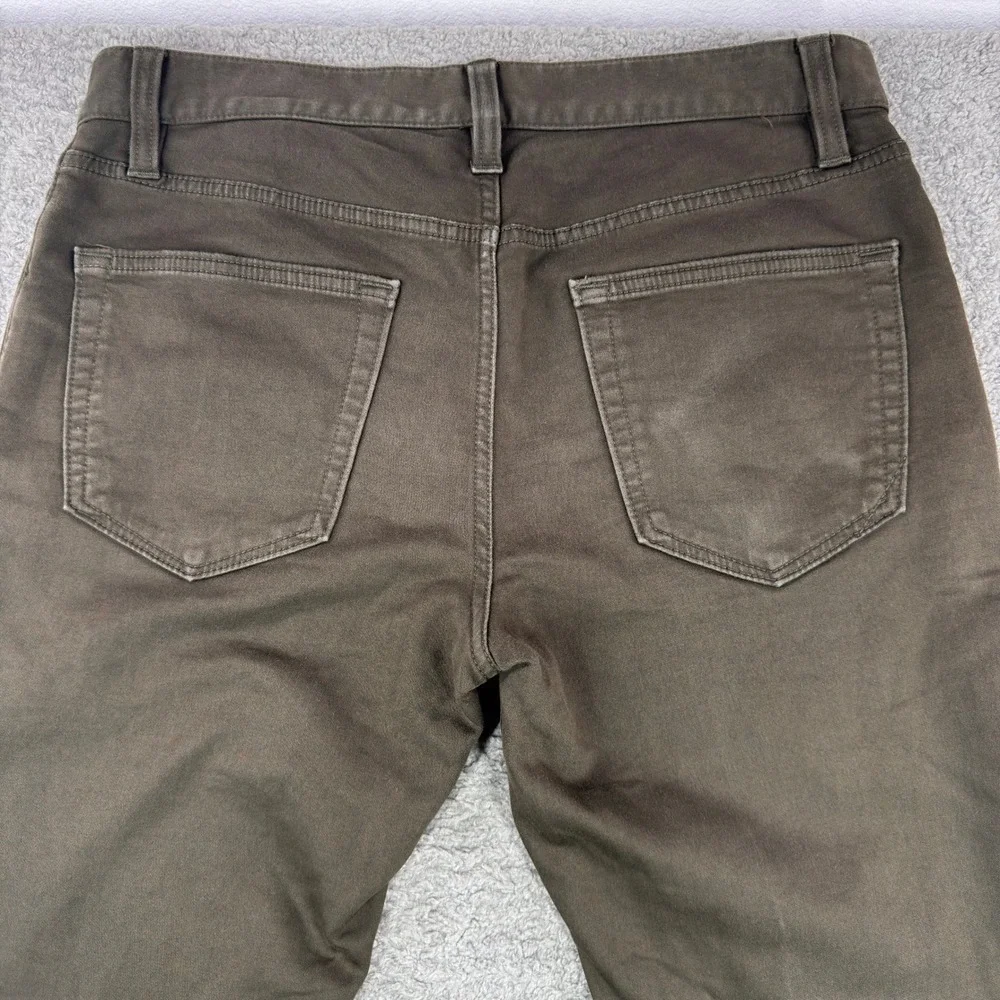 Banana Republic Mens Slim Traveler Pants 31x32 Surplus Olive Green SEE‎ PICS